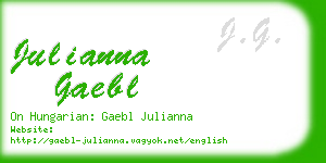 julianna gaebl business card